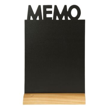 Tafelkrijtbord Securit, Memo, hout, incl. 1 krijtstift dun wit