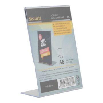 Menukaarthouder Acryl, Transparant A6, L-vorm Securit
