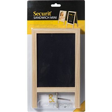 Tafelkrijtbord stoepbord mini Securit Blank, 24x15 cm, A5 formaat