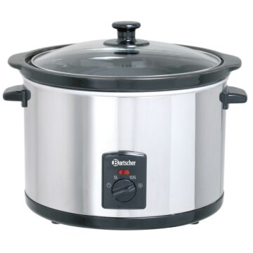 Slowcooker Bartscher, 5,5L, 230V/0,28kW, rond, ceramieken inzetpan