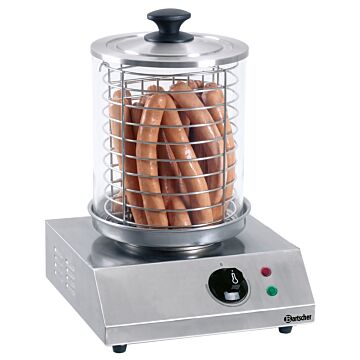 Hotdog apparaat Bartscher, RVS, hoekig, 230V/800W 