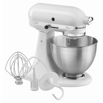 KitchenAid 5K45SSEWH, wit, 4,28L, 41(b)x27,5(d)x41(h)cm, 230V/275W