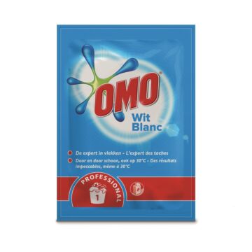 Omo Wit Professional sachets 100gr, 75 sachets verpakking