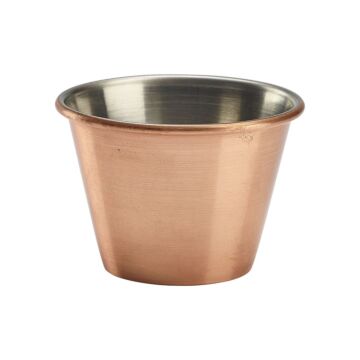 Koperen ramekin glad 71 ml, doos van 20 stuks