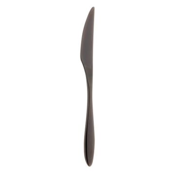 Gioia Gun Metal 18/10 tafelmes 22,7 cm, doos van 12 stuks