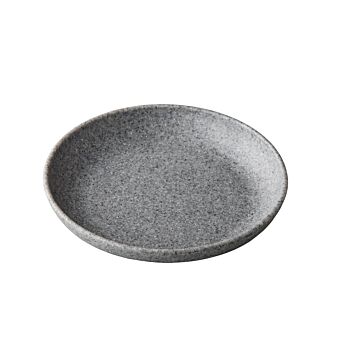 Pebble grey organisch diep bord 21,5 cm, doos van 6 stuks
