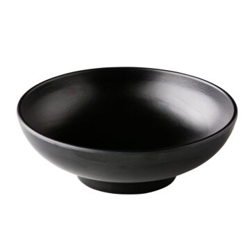 Ronde schaal Zen zwart 22,5 cm, doos van 6 stuks
