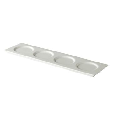 QFC presentatiebord met 4 spiegels 51 x 14 cm, doos van 6 stuks