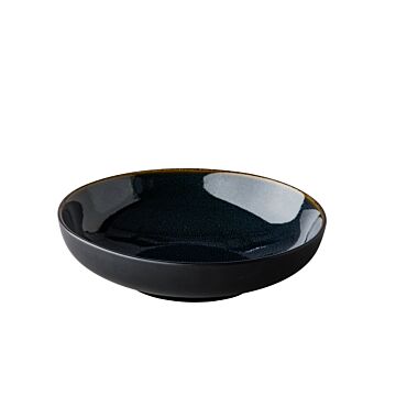 Diep bord Speckle reactive blauw 22 cm, doos van 4 stuks