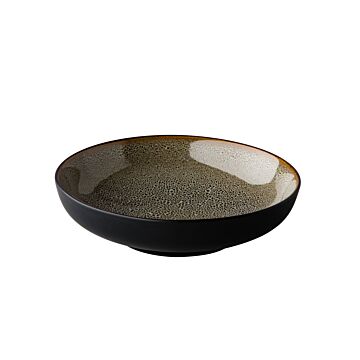 Diep bord Speckle reactive grijs 22 cm, doos van 4 stuks