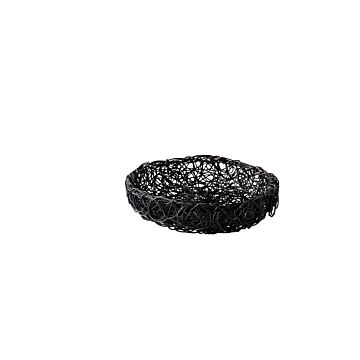 Draadmand zwart Ø16 cm, doos van 1 stuk