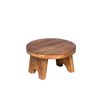 Houten buffetverhoger Ø30 x 17 cm, doos van 2 stuks