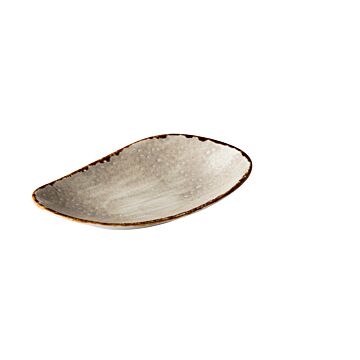 Jersey rechthoekig bord grijs 20,5 cm, doos van 6 stuks
