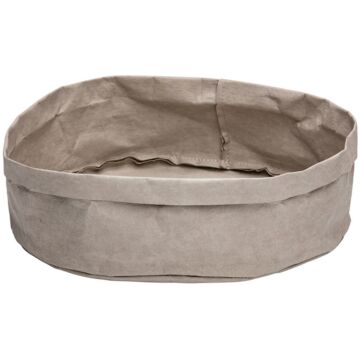 Broodmand papier wasbaar grijs 27 x 27 x 12