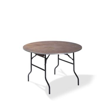 Diner Tafel Hout Rond, inklapbaar,  Ø183 cm, 4 stuks