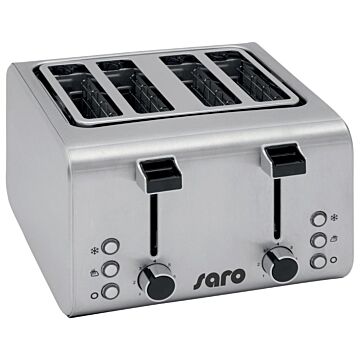 Saro broodtoaster(2x2) 4 sneden met timer, 1700W