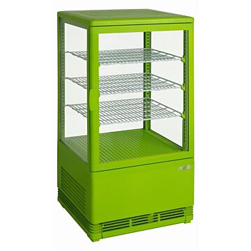 Koelvitrine Saro, 3 roosters, groen, 70L, 43(b)x88(h)x38(d), 230V/170W