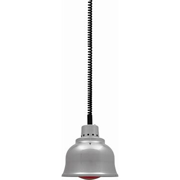 Warmhoudlamp Saro, chroom, 230V/250W, incl lamp       