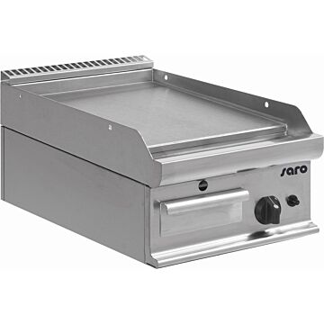 Bakplaat Saro, gas, glad, PO, tafelmodel, 40(b)x27(h)x70(d), 6kW