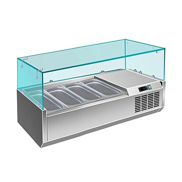 Opzetkoelvitrine Saro, 3x1/3GN+1x1/2GN, 120 cm(b), 230V/200W