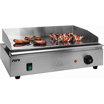 Grillplaat glad, Saro, 230V / 2,4kW, 55x38x24 cm