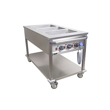 Saro Bain Marie Trolley model BT-3, 130(B)x70(D)x85(H)cm, 230V/3000W