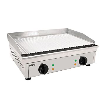 Saro Electrische grillplaat (gegroefd) Model FRY TOP GM 610 R, 46(B)x60(D)x23,5(H)cm, 230V/3500W