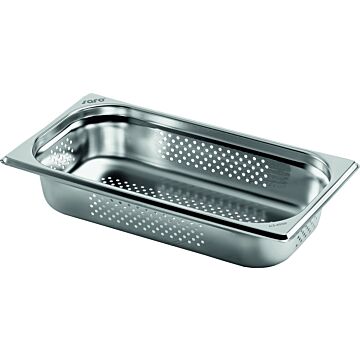 Saro BASIC LINE GN-bak 1/3 GN geperforeerd Diepte 200 mm, 32,5(B)x17,6(D)x20(H)cm