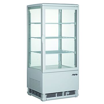 Saro Mini-koelvitrine model SC 80 wit, 42,8(B)x38,6(D)x96(H)cm, 230V/180W