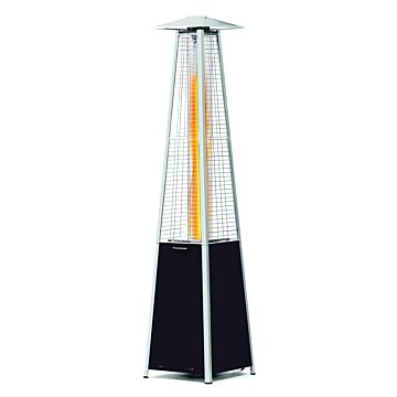 Hendi Terrasverwarmer piramide, Aluminium, Zwart, 42(b)x42(d)x222(h)cm, 272404