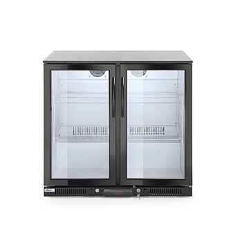Hendi Backbar koelkast met dubbele deuren 228L, Aluminium;Verchroomd, Zilver, 50(b)x90(d)x90(h)cm, 235829