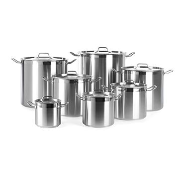 Hendi Kookpan hoog - met deksel, RVS, 33,5(b)x45,5(d)x30(h)cm, 832608