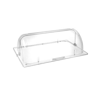 Hendi Roltop presentatie kap, Polycarbonaat, Transparant, 33(b)x54(d)x18(h)cm, 427507