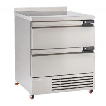 Foster Flexdrawer, koellade / vrieslade +1/+4°C, -18/-21˚C, rvs 304 uit- en inwendig en werkblad met spatrand, FFC4-2, 35-106