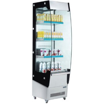 Koelvitrine Polar, 3 roosters, multideck, 220L, 50(b)x174(h)x60(d), 230V/240W