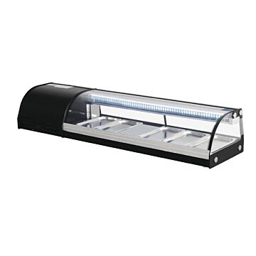 Polar gekoelde sushivitrine 5 x GN1/3