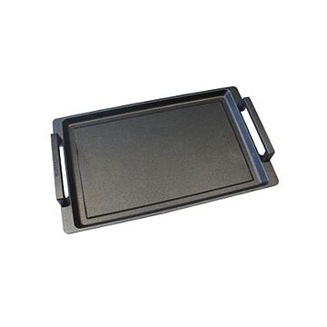 Eurolux Premium Teppanyaki Grillplaat met roestvrijstalen handvatten 41 x 24 x 2,5 cm, glad