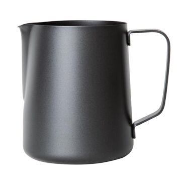 Olympia zwarte anti-kleef melkopschuimkan 900ml