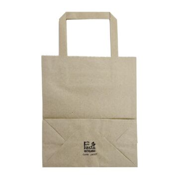 Fiesta Recycleerbare Platte Handvat Bruine Papieren Tassen Klein (250 stuks)