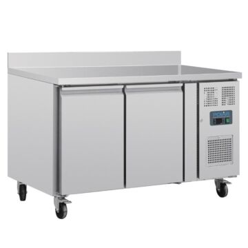 Polar U-Series Dubbele Deurs Werkbank koeling met Achterwand 282Ltr