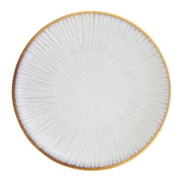 Olympia Drift Grijze Coupe Borden Met Reliëf, 180 mm (Pak Van 6)