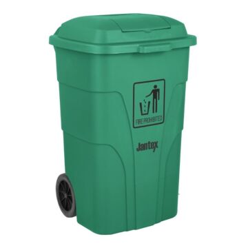 Jantex 120Ltr Container Met Voetpedaal Groen