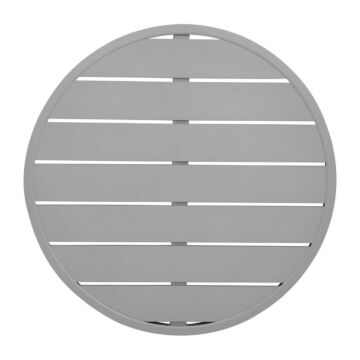 Bolero aluminium tafelblad rond lichtgrijs 580mm