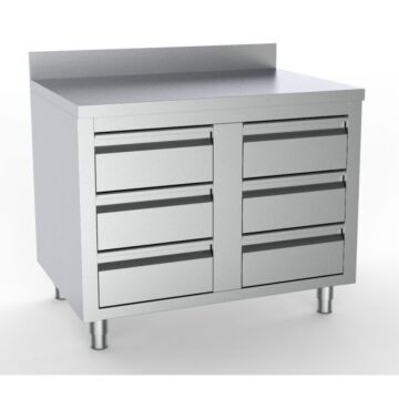 COMBISTEEL 700 WERKTAFEL MET 6 LADEN RAND 1000, 7333.0286