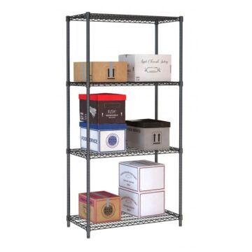 COMBISTEEL STELLING 4 LEVELS ZWART DEMONTABEL, 7530.0025
