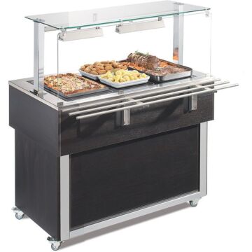 Buffet eiland Nordcap, met Warmhoudplaten, 114(B) X 129(H) X 65(D), 230V/3x 285W