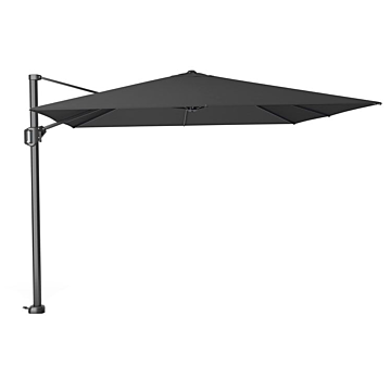 Horeca zweefparasol 3,5x3,5 meter Bali zwart-antraciet