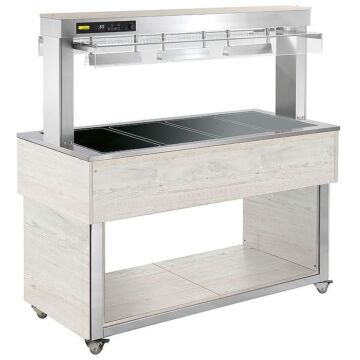 Buffet eiland Nordcap, met Warmhoudplaten, 114(B) X 149(H) X 65(D), 230V/3x 285W