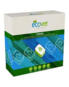 Ecover vaatwastabletten (70 stuks), 6,3(h) x 17(b) x 7,3(d)cm