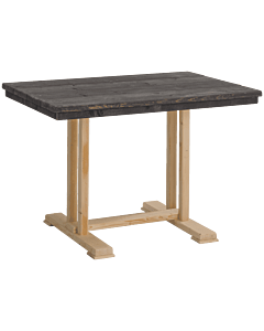 Horeca tafel steigerhout Indiana, Wengé accent. Vanaf 2 stuks